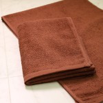 スレン染め茶色タオル